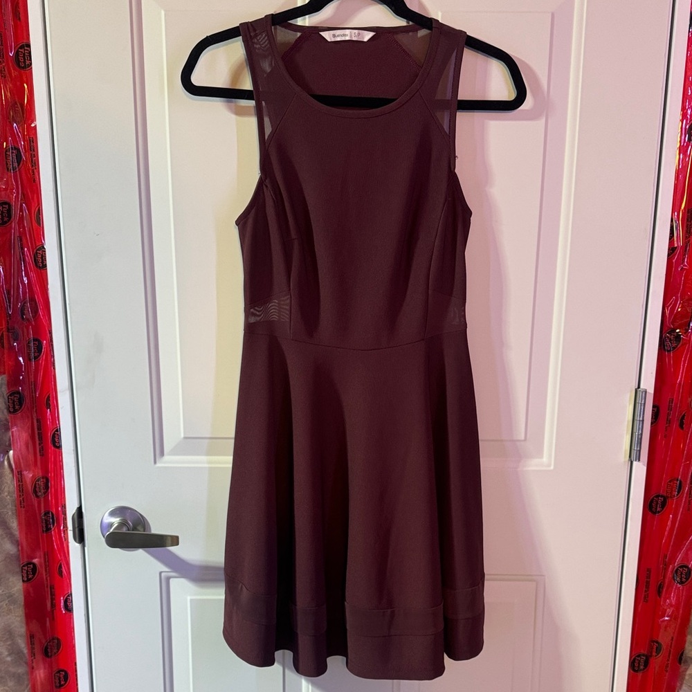 Bluenotes Burgundy Skater Dress
